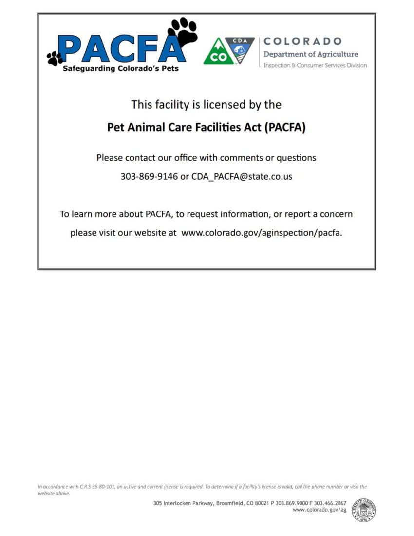 Colorado Department of Agriculture License