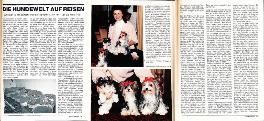 German Dog Magazine Article about Mr. & Mrs. Biewer