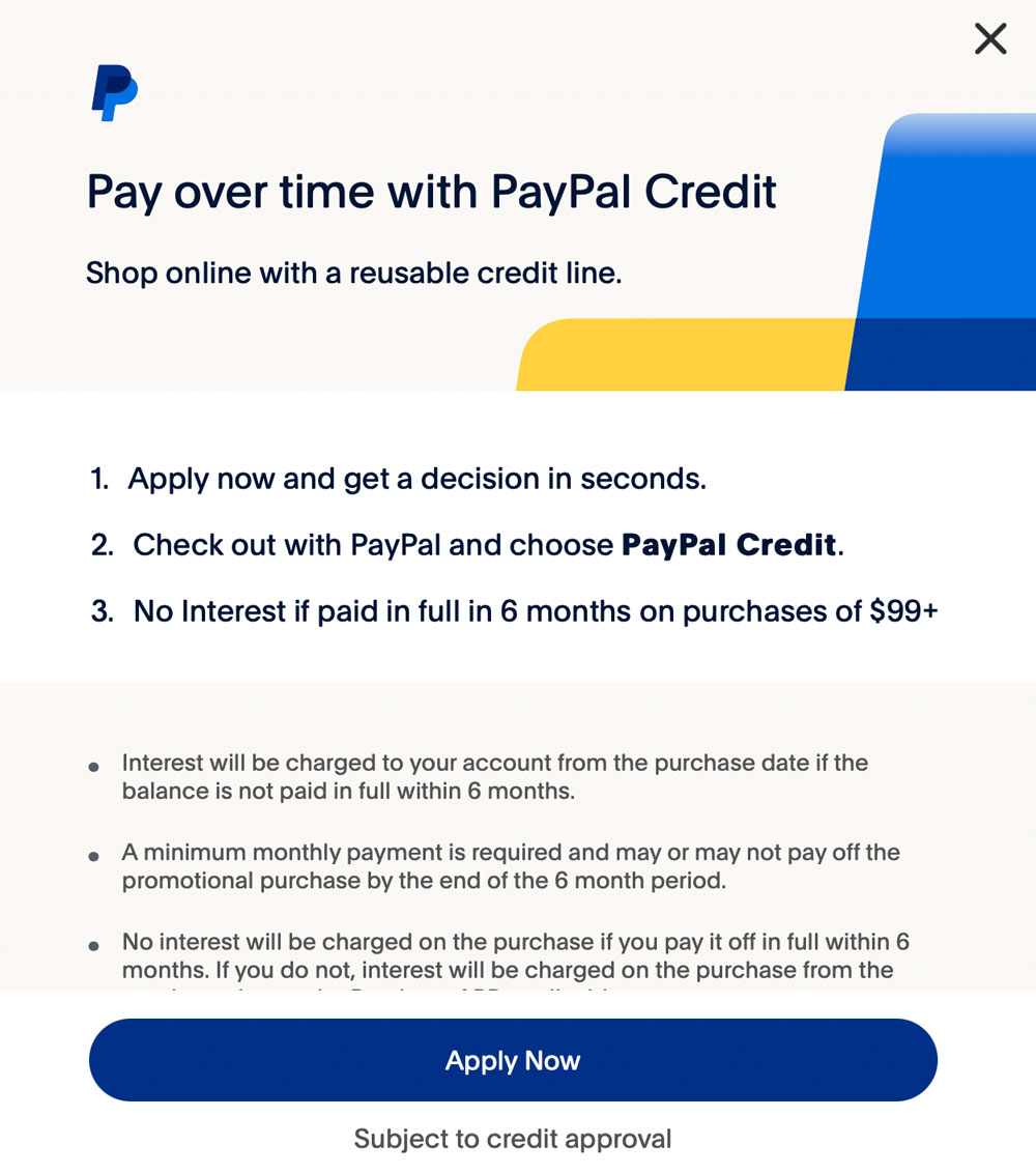 Paypal Puppy Financing
