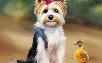 Biewer Terrier Children's Book Bella Duckling
